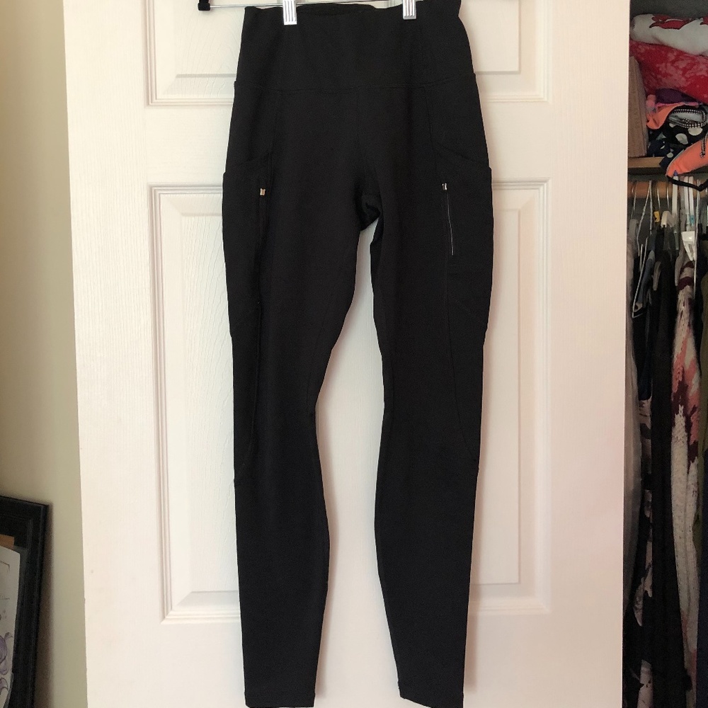 Athleta Leggings with Pockets and Adjustable Waist